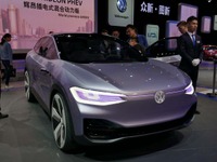 【上海モーターショー2017】完全自動運転を想定したVWのEVコンセプト、I.D.CROZZ 画像