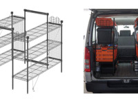 ワンボックスの荷室を有効活用「職人の車載ラック」…アイリスオーヤマ 画像