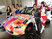 【MX-5カップジャパン 第3戦】リアル玲紋ちゃんがレスポンスチームの応援に登場…チームを3位に導く 画像