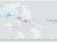 ライドシェアのUber、全世界での乗車回数が50億回を突破 画像
