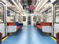 モチーフは「4つの橋」…大阪市営地下鉄四つ橋線23系が車内デザインを一新 画像