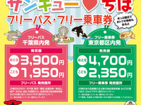 千葉のJRなどが乗り放題…「サンキューちば」フリー切符に東京都区内発が加わる 画像