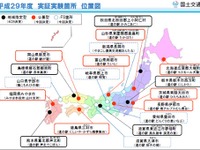 中山間地域での自動運転サービス、公募から実験地域8か所を決定 画像