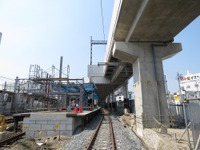 東武鉄道、竹ノ塚駅の下りホームを急行線の高架下に移転　8月27日 画像