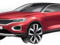 VWのコンパクトSUV、T-Roc …リアスタイルも見えた 画像
