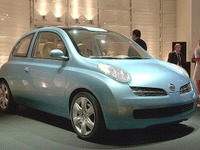 【フランクフルトショー2001速報】次期マイクラ(マーチ)につながるクルマ、日産『mm.e』 画像