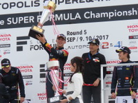 【スーパーフォーミュラ 第5戦】F1候補生の新人ピエール・ガスリー、2連勝を達成…チームルマン勢が2&3位でダブル表彰台 画像