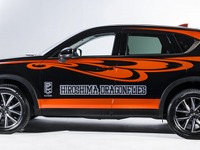 バスケBリーグ「広島ドラゴンフライズ」のラッピングカー、マツダが CX-5 で製作 画像