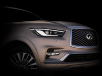 インフィニティ QX80 新型の予告イメージ…レクサス LX 対抗 画像