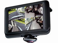 あおり運転の記録を残せる、1台のカメラで360度撮影できるドラレコ 画像