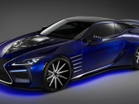 【SEMA 2017】レクサス LC の映画『ブラックパンサー』仕様登場へ…ビブラニウムからブーストパワー想定 画像