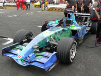 モータースポーツジャパン07フェス…ホンダF1デモ走行 画像