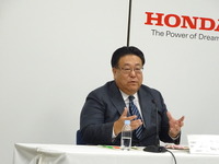 ホンダ倉石副社長「一時的費用除くと530億円の増益」…通期営業利益を再度上方修正 画像