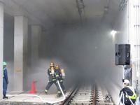 半蔵門線で火災発生！…東京メトロ、模擬トンネル使った大規模訓練 画像