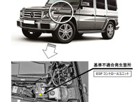 メルセデス G350d など、ESPの不具合でリコール…クルーズコントロールは使わないで 画像