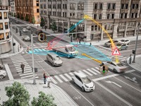 次世代の交差点安全技術、コンチネンタルがCES 2018で公開予定---物体の位置と動きを車両に伝える 画像