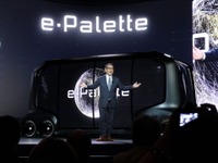 トヨタ、モビリティサービス専用EV『e-パレット』をCES 2018で発表 画像