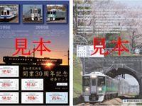愛知環状鉄道が開業30周年記念硬券を発売…入場券と乗車券の6枚セット　1月31日から 画像