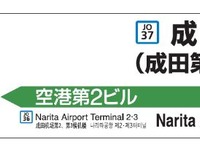 千葉-成田空港間で駅ナンバリングを導入…中・韓の駅名表記も追加 画像