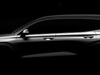ヒュンダイの主力SUV、サンタフェ 新型のティザーイメージ…ジュネーブモーターショー2018で公開へ 画像