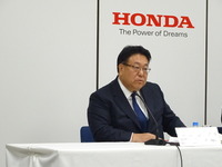 ホンダ 倉石副社長「二輪、四輪の売上変動、構成差で利益増」…通期業績3度目の上方修正 画像