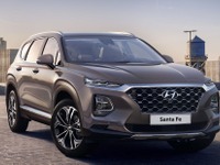 ヒュンダイの主力SUV、サンタフェ 新型の画像公開…ジュネーブモーターショー2018で発表へ 画像