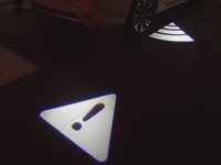 歩行者と光のアニメーションでコミュニケーションするクルマ…三菱電機が開発 画像