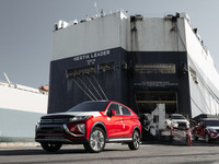 三菱 エクリプスクロス、米国第一号車が上陸…3月販売開始 画像