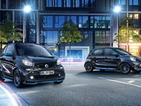 スマート市販車に初の「EQ」、フォーツー と フォーフォー のEVに…ジュネーブモーターショー2018で公開へ 画像