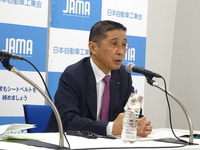 自工会 西川会長「今年度の堅調を維持」…18年度需要予測は微減の517万台 画像