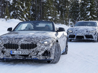 BMW Z4 新型、385psの最強「M40i」をスクープ…兄弟車スープラとテスト 画像