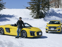 スーパースポーツで雪道を楽しむ、という贅沢…Audi R8 Spyder の絶対的安心感に驚き 画像