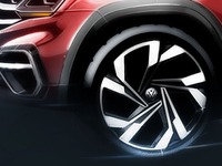 VWの新型SUV、ティザースケッチ…ニューヨークモーターショー2018で発表予定 画像