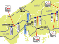 中国道で昼夜連続対面通行規制 5月8日より高速道路リニューアルプロジェクト 画像