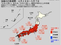 ゴールデンウィークの天気を予想…前半は晴れ、東北から九州は高温に警戒 画像