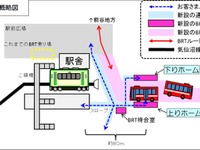 気仙沼線BRT、柳津駅でも構内で列車と接続…専用道区間も増加　7月1日ダイヤ改正 画像