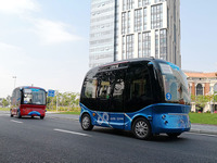 SBドライブと中国・百度、日本国内で自動運転バスの実用化に向けて協業 2018年度に実証実験 画像