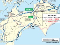 四国地方の高速道路の通行止めが解除に---高知道は対面通行　平成30年7月豪雨 画像