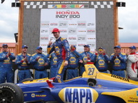 【INDYCAR 第13戦】アレクサンダー・ロッシが今季2勝目…琢磨は序盤にヒットされて後退17位 画像