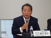 マツダ 藤本常務「計画に対して順調な進捗」…第1四半期営業利益は17％減 画像