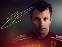 レディースシートに追加特典、キミ・ライコネン選手オリジナルポストカード F1日本GP 画像