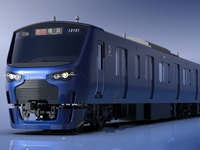 相鉄・JR線直通車両は精悍な「獅子口」の12000系…相鉄初の前方監視・車内防犯カメラを設置　2019年春に登場 画像