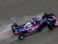 【F1 アメリカGP】悪天候のフリー走行2でトロロッソ・ホンダのガスリーが2番手タイム 画像