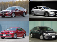 ミドルクラスセダン復権の兆し!? 注目4車種デザイン比較…インサイト、カムリほか 画像