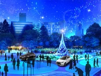三菱 アウトランダーPHEV、イルミネーションイベントで2万2500球のLEDに給電 画像