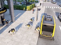 コンチネンタルが自動運転EV＋ロボット犬、完全無人で荷物を届ける…CES 2019［動画］ 画像