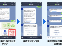 SBI損保、LINEトーク上で自動車事故受付サービスを開始 画像