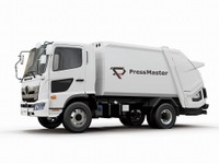 モリタエコノス、プレス式塵芥収集車 中型車をフルモデルチェンジ 安全性向上 画像