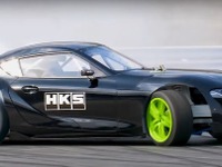 トヨタ スープラ 新型、800馬力のドリフトレーサーが完成…先代の2JZ-GTE型エンジンに換装［動画］ 画像