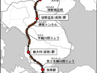 九州新幹線西九州ルートの工事費が増加、6000億円台に…佐世保線の複線化は大町-高橋間に 画像